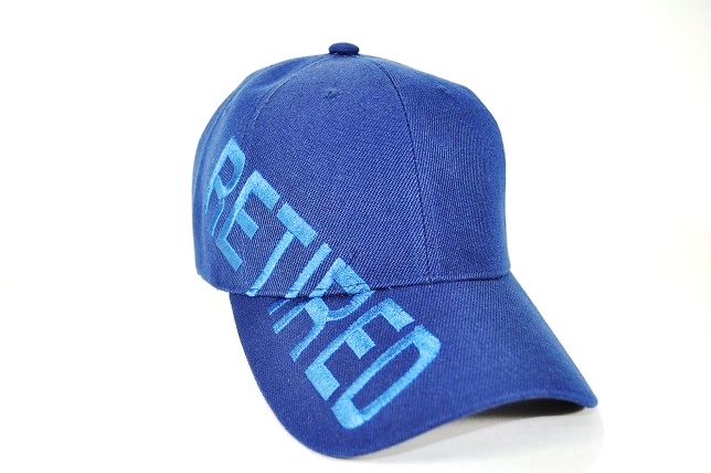 RET-001 PLAIN RETIRED CAPS NAVY